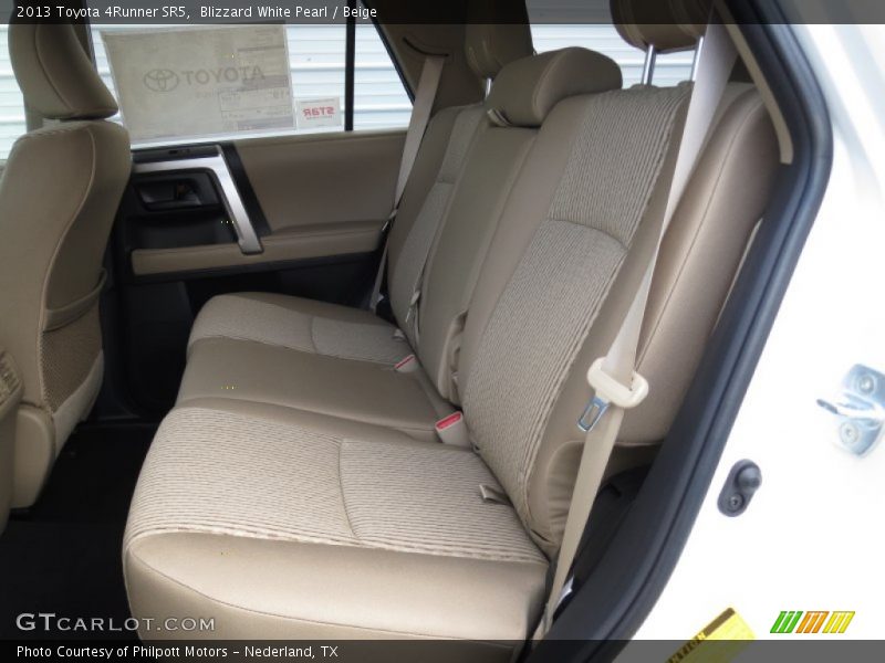 Blizzard White Pearl / Beige 2013 Toyota 4Runner SR5