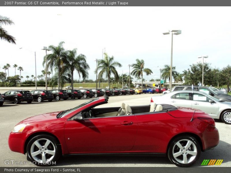 Performance Red Metallic / Light Taupe 2007 Pontiac G6 GT Convertible