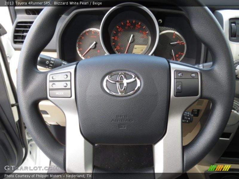 Blizzard White Pearl / Beige 2013 Toyota 4Runner SR5