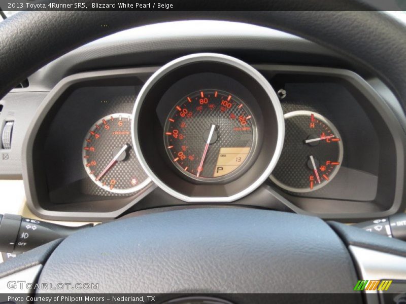 Blizzard White Pearl / Beige 2013 Toyota 4Runner SR5