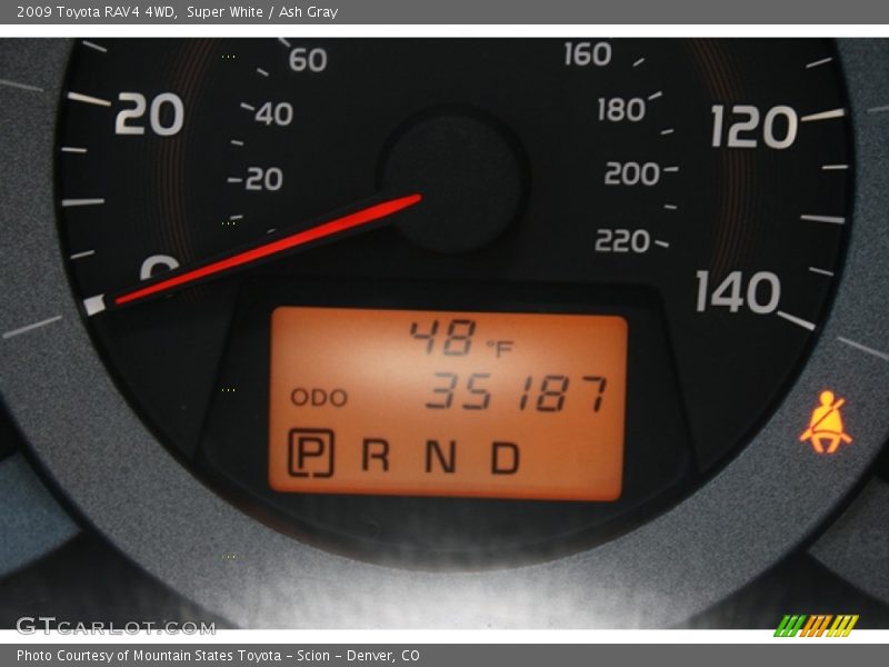 Super White / Ash Gray 2009 Toyota RAV4 4WD