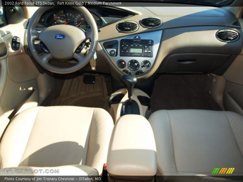 Fort Knox Gold / Medium Parchment 2002 Ford Focus ZTS Sedan