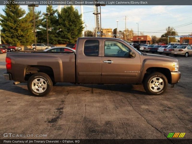 Desert Brown Metallic / Light Cashmere/Ebony Black 2007 Chevrolet Silverado 1500 LT Extended Cab