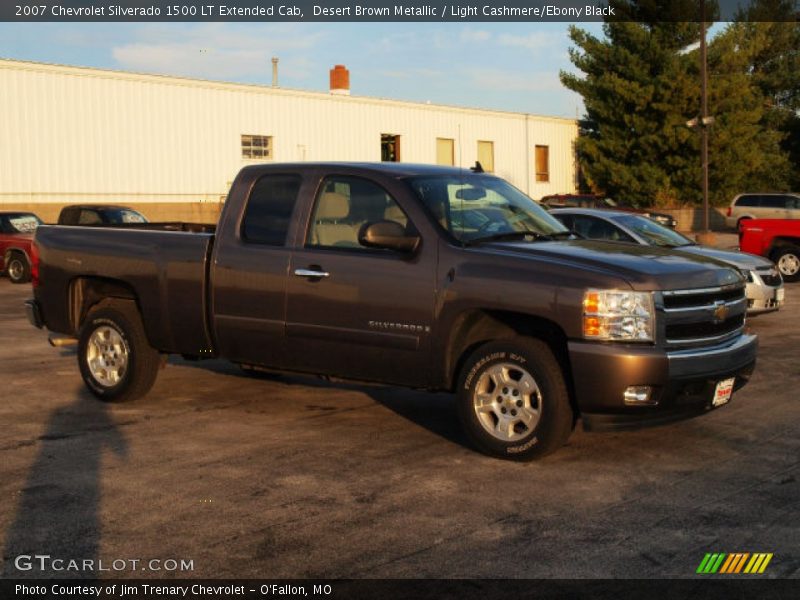 Desert Brown Metallic / Light Cashmere/Ebony Black 2007 Chevrolet Silverado 1500 LT Extended Cab