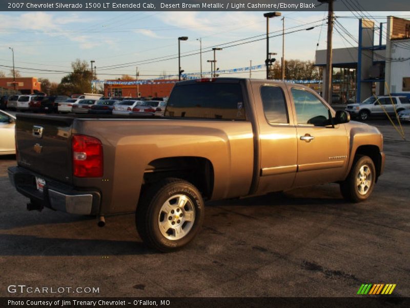 Desert Brown Metallic / Light Cashmere/Ebony Black 2007 Chevrolet Silverado 1500 LT Extended Cab