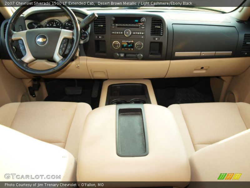 Desert Brown Metallic / Light Cashmere/Ebony Black 2007 Chevrolet Silverado 1500 LT Extended Cab