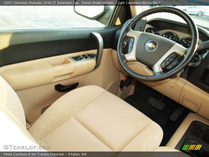 Desert Brown Metallic / Light Cashmere/Ebony Black 2007 Chevrolet Silverado 1500 LT Extended Cab