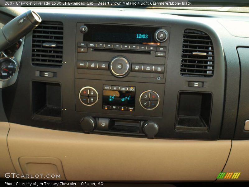 Desert Brown Metallic / Light Cashmere/Ebony Black 2007 Chevrolet Silverado 1500 LT Extended Cab