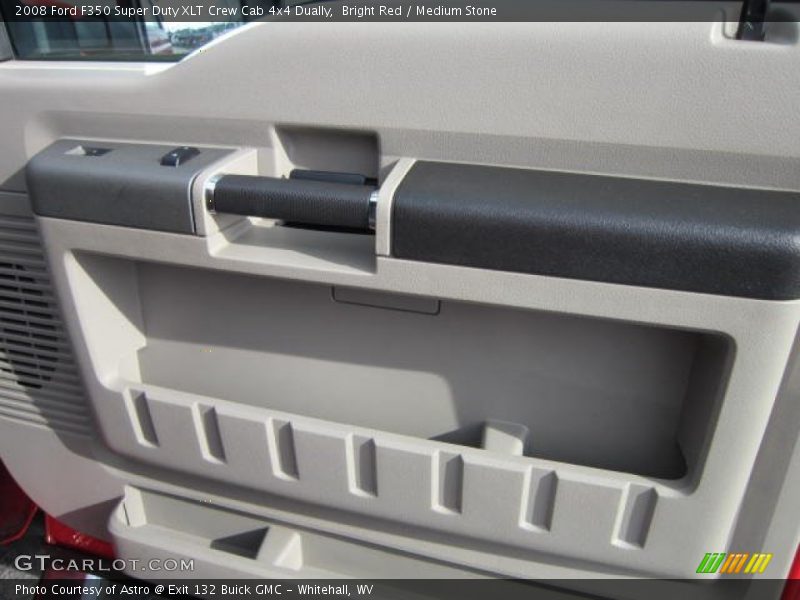 Bright Red / Medium Stone 2008 Ford F350 Super Duty XLT Crew Cab 4x4 Dually