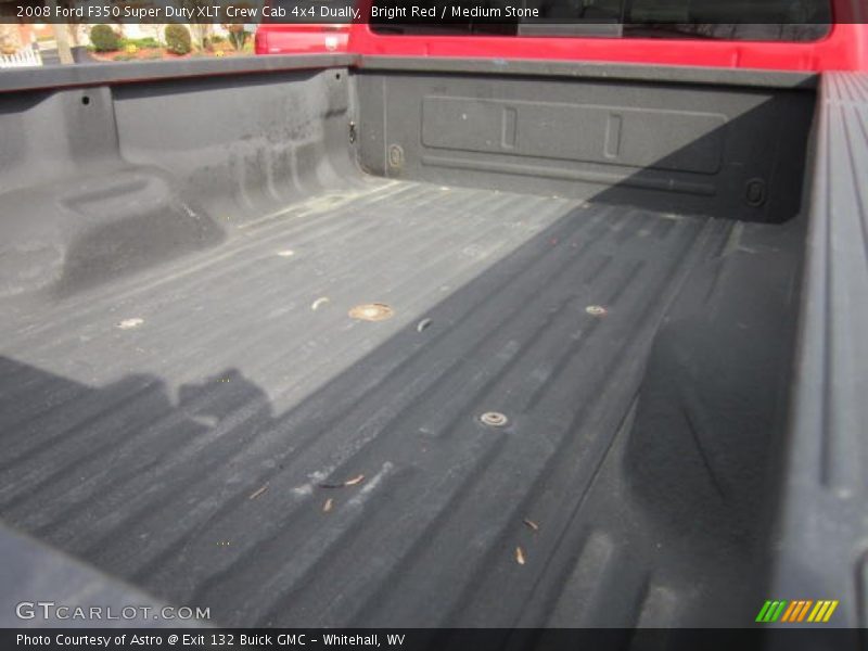 Bright Red / Medium Stone 2008 Ford F350 Super Duty XLT Crew Cab 4x4 Dually