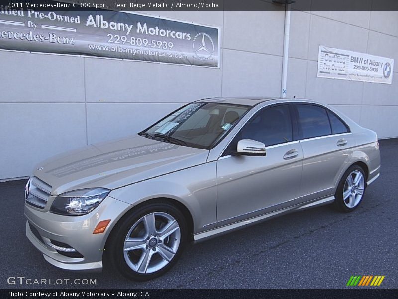 Pearl Beige Metallic / Almond/Mocha 2011 Mercedes-Benz C 300 Sport