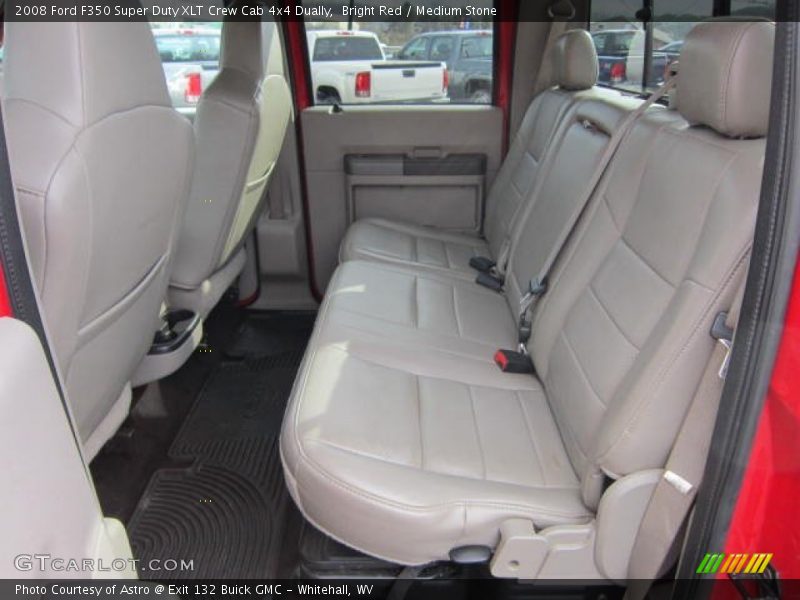 Bright Red / Medium Stone 2008 Ford F350 Super Duty XLT Crew Cab 4x4 Dually