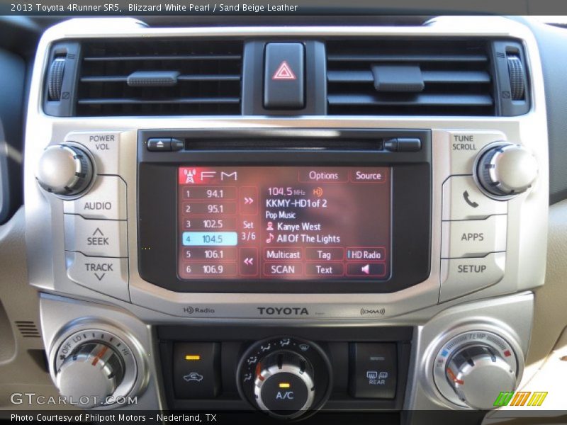 Blizzard White Pearl / Sand Beige Leather 2013 Toyota 4Runner SR5