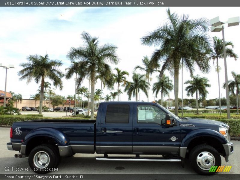  2011 F450 Super Duty Lariat Crew Cab 4x4 Dually Dark Blue Pearl