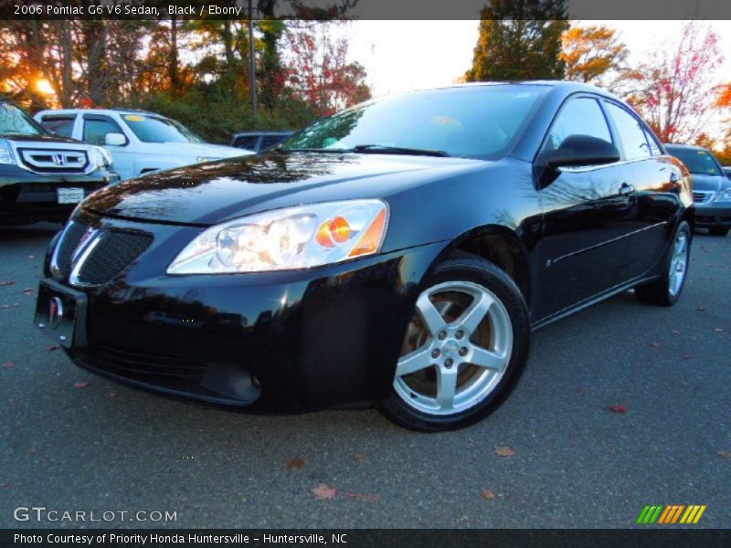 Black / Ebony 2006 Pontiac G6 V6 Sedan