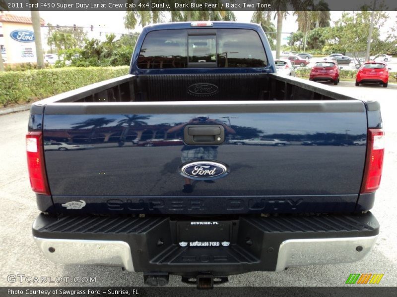 Dark Blue Pearl / Black Two Tone 2011 Ford F450 Super Duty Lariat Crew Cab 4x4 Dually