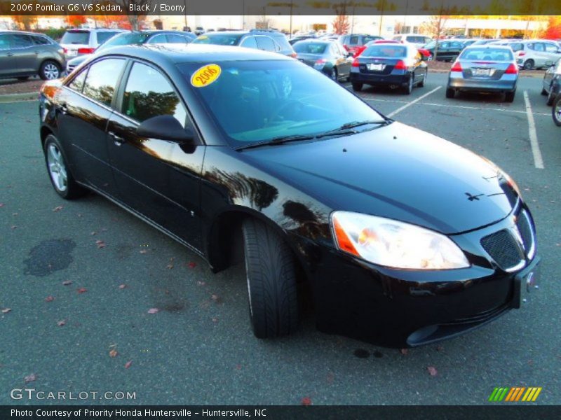 Black / Ebony 2006 Pontiac G6 V6 Sedan