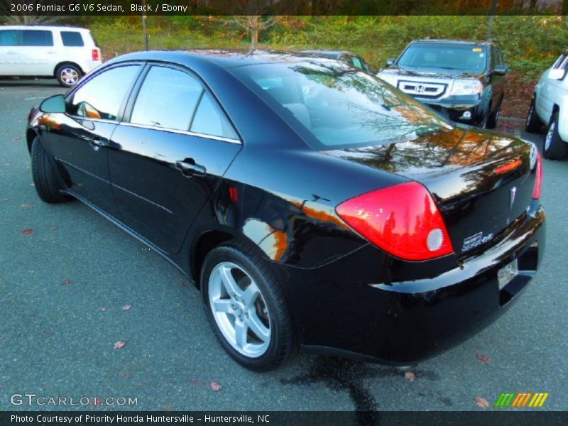Black / Ebony 2006 Pontiac G6 V6 Sedan