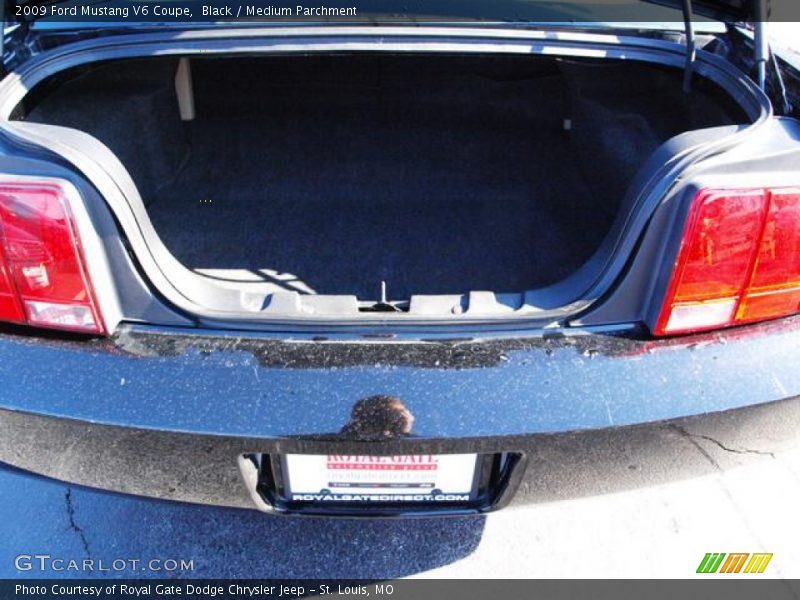Black / Medium Parchment 2009 Ford Mustang V6 Coupe