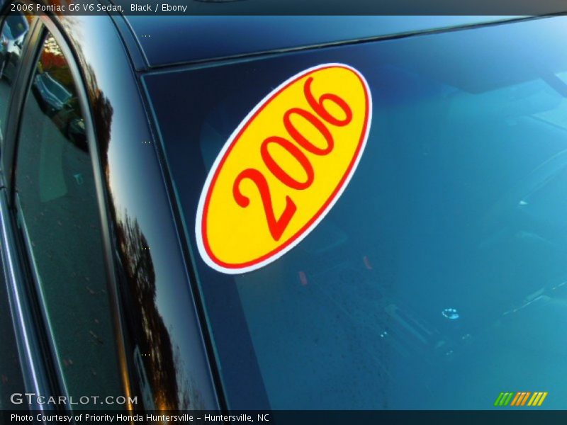 Black / Ebony 2006 Pontiac G6 V6 Sedan