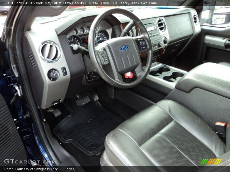 Black Two Tone Interior - 2011 F450 Super Duty Lariat Crew Cab 4x4 Dually 