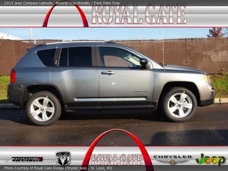 Mineral Gray Metallic / Dark Slate Gray 2013 Jeep Compass Latitude