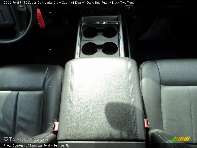 Dark Blue Pearl / Black Two Tone 2011 Ford F450 Super Duty Lariat Crew Cab 4x4 Dually