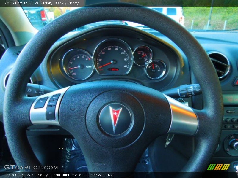 Black / Ebony 2006 Pontiac G6 V6 Sedan