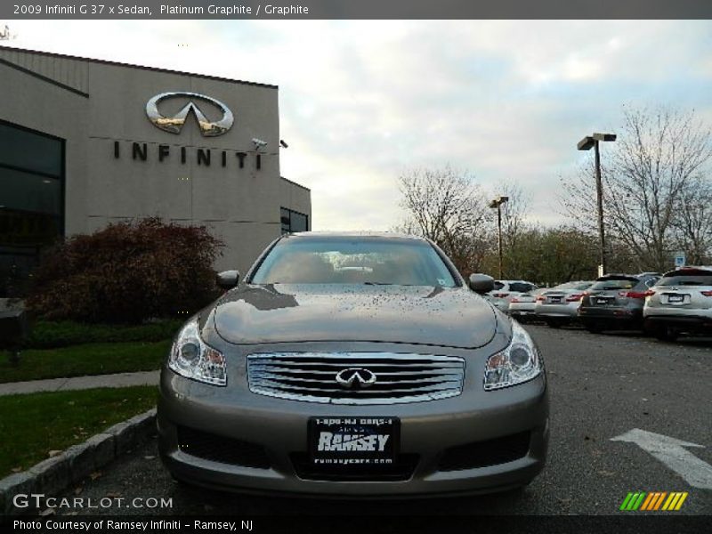 Platinum Graphite / Graphite 2009 Infiniti G 37 x Sedan