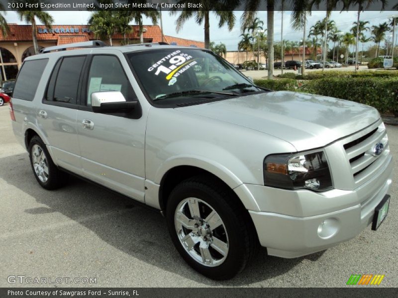 Ingot Silver Metallic / Charcoal Black 2010 Ford Expedition Limited