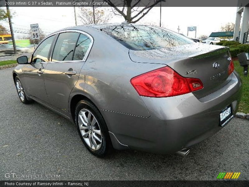 Platinum Graphite / Graphite 2009 Infiniti G 37 x Sedan