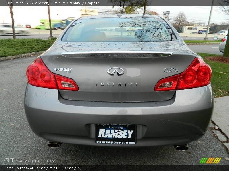 Platinum Graphite / Graphite 2009 Infiniti G 37 x Sedan