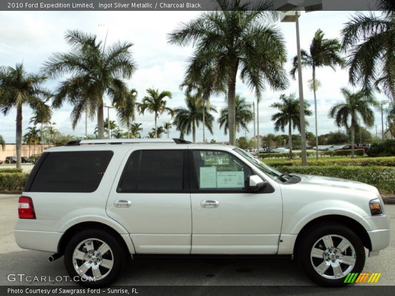Ingot Silver Metallic / Charcoal Black 2010 Ford Expedition Limited