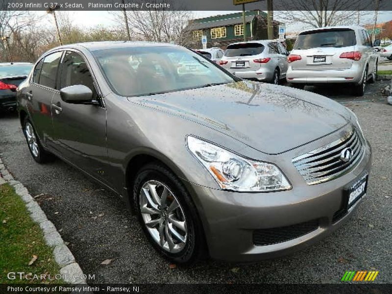 Platinum Graphite / Graphite 2009 Infiniti G 37 x Sedan
