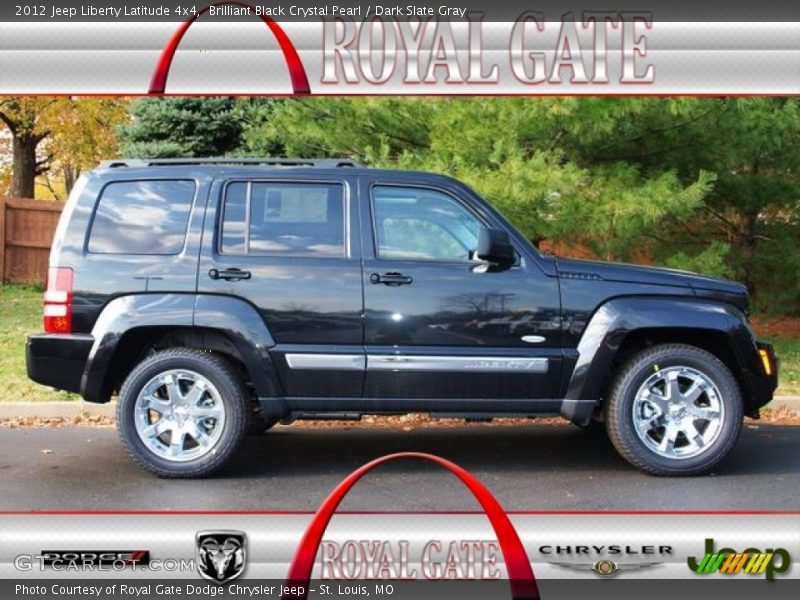 Brilliant Black Crystal Pearl / Dark Slate Gray 2012 Jeep Liberty Latitude 4x4
