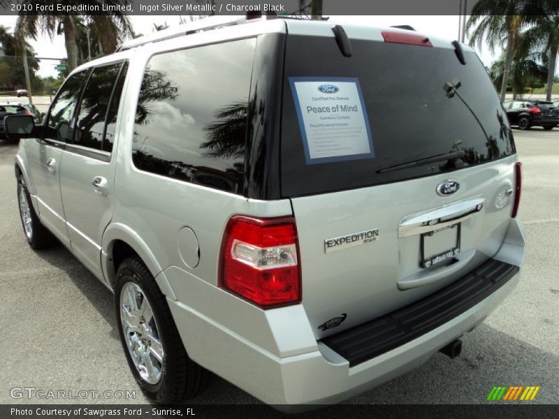 Ingot Silver Metallic / Charcoal Black 2010 Ford Expedition Limited