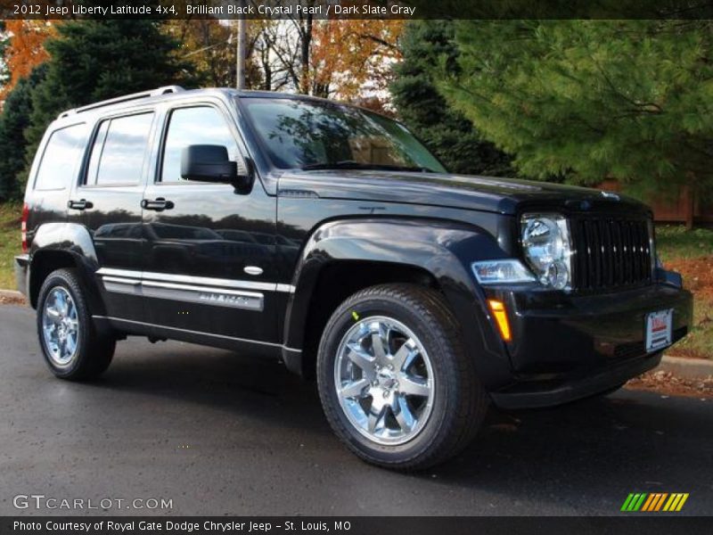 Brilliant Black Crystal Pearl / Dark Slate Gray 2012 Jeep Liberty Latitude 4x4