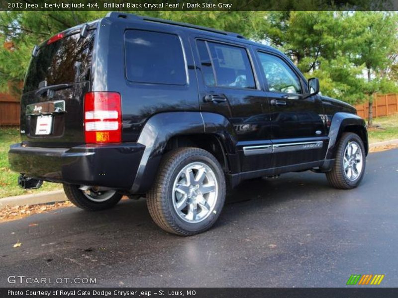 Brilliant Black Crystal Pearl / Dark Slate Gray 2012 Jeep Liberty Latitude 4x4