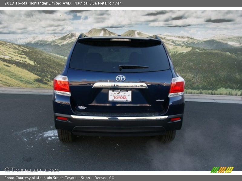 Nautical Blue Metallic / Ash 2013 Toyota Highlander Limited 4WD