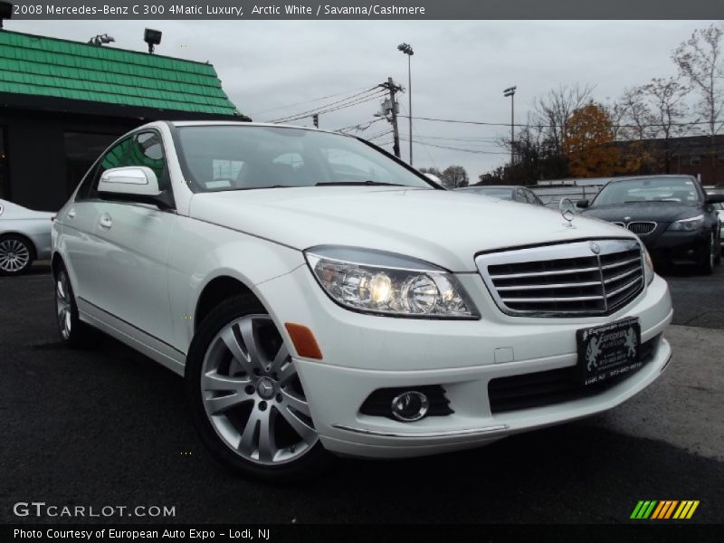 Arctic White / Savanna/Cashmere 2008 Mercedes-Benz C 300 4Matic Luxury