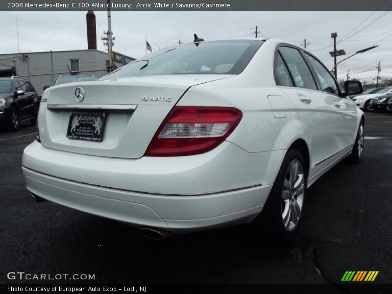 Arctic White / Savanna/Cashmere 2008 Mercedes-Benz C 300 4Matic Luxury