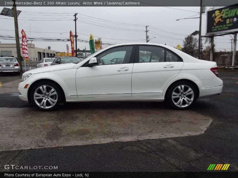 Arctic White / Savanna/Cashmere 2008 Mercedes-Benz C 300 4Matic Luxury
