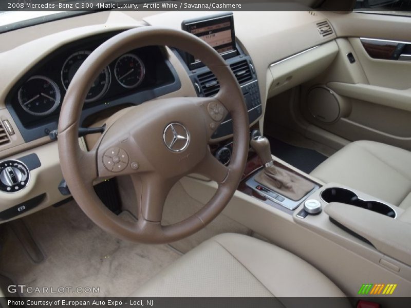 Arctic White / Savanna/Cashmere 2008 Mercedes-Benz C 300 4Matic Luxury