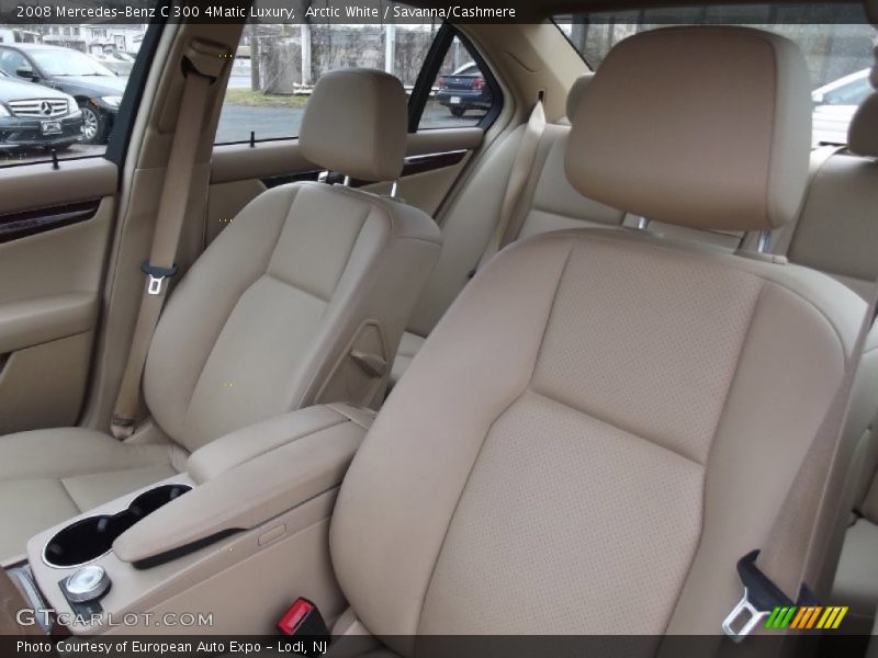 Arctic White / Savanna/Cashmere 2008 Mercedes-Benz C 300 4Matic Luxury