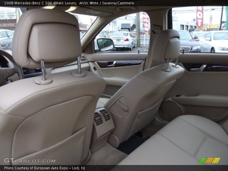 Arctic White / Savanna/Cashmere 2008 Mercedes-Benz C 300 4Matic Luxury