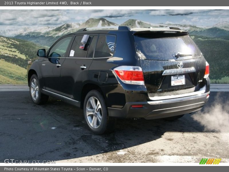 Black / Black 2013 Toyota Highlander Limited 4WD