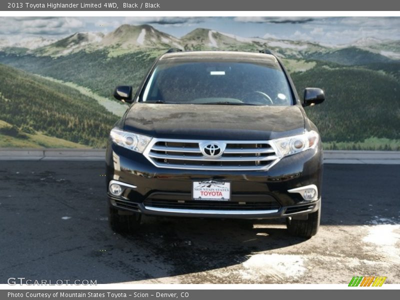 Black / Black 2013 Toyota Highlander Limited 4WD