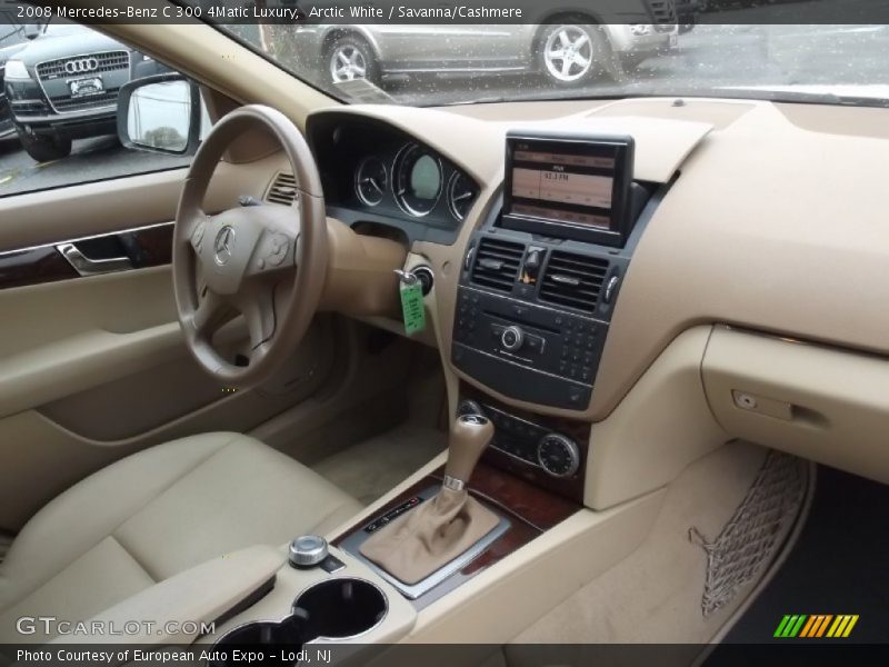 Arctic White / Savanna/Cashmere 2008 Mercedes-Benz C 300 4Matic Luxury