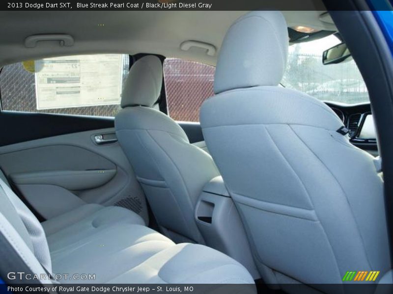 Blue Streak Pearl Coat / Black/Light Diesel Gray 2013 Dodge Dart SXT