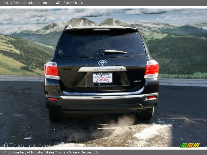 Black / Black 2013 Toyota Highlander Limited 4WD